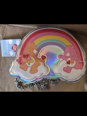 CARE BEARS x SKINNYDIP London RAINBOW CROSSBODY BAG NWT!